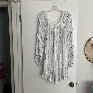 White and silver dress - worn once